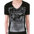 Custom Screen Printing Cotton Moda Hotsale V Pescoço Homens T Camisas